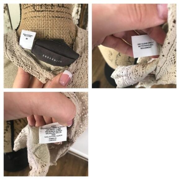 AS SEEN ON Twilight Anthro Guinevere soft scallop cardigan cream/beige - Picture 8 of 8